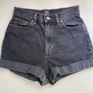 Grey wash high rise BDG mom shorts size 28